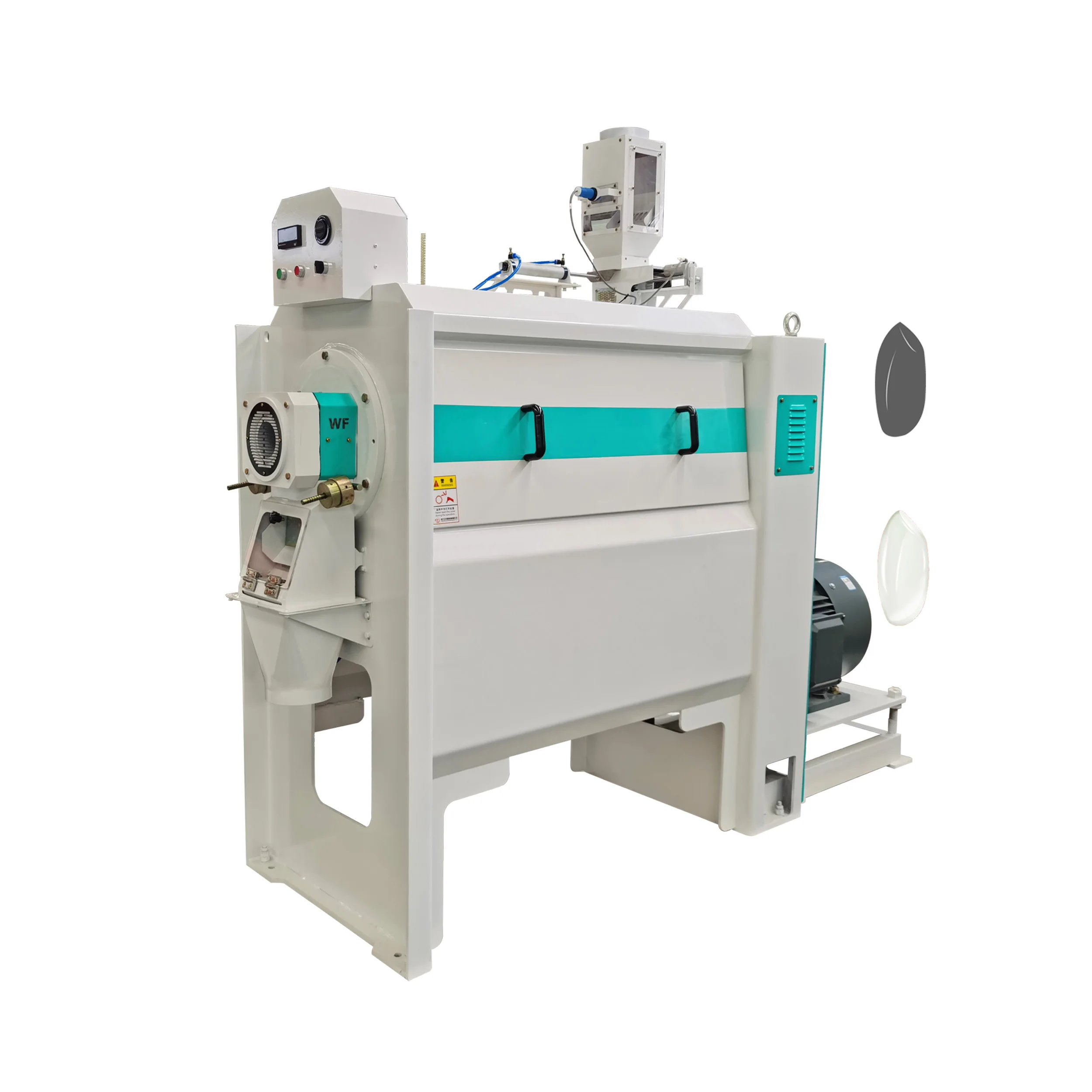 4-6 Ton per hour Rice Milling and Polishing Machine Rice Mill Machine Rice Whitener with Green carbon ceramic emery roller
