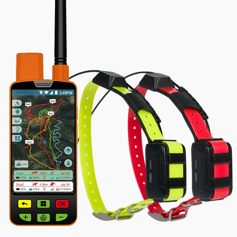 Водонепроницаемый трактивный gps собака один привод два VHF/4g трансивер трекер без sim-карты