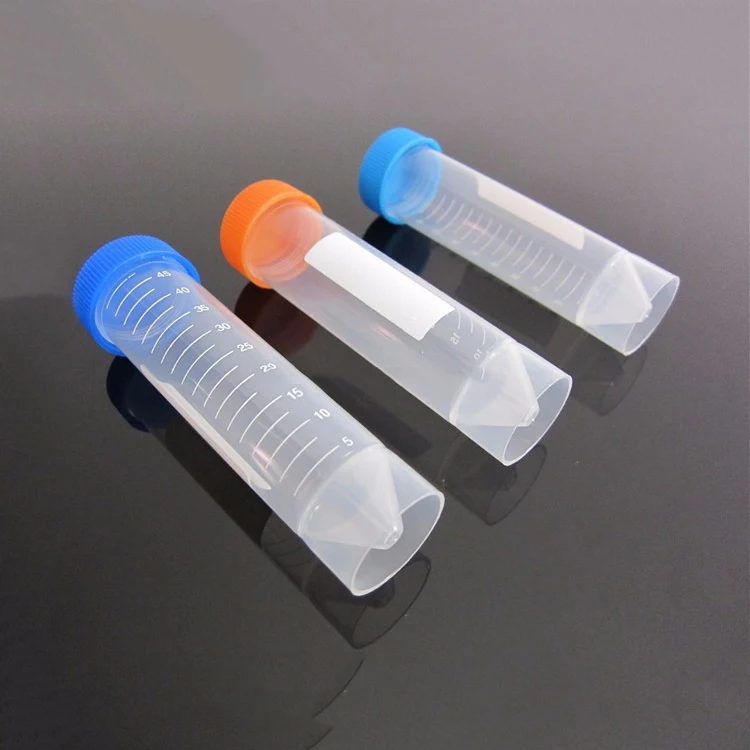 plastic disposable centrifuge test tubes 30 ml self stand