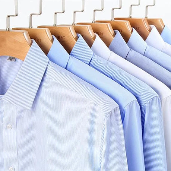 TS2103 Wholesale high quality 100% cotton non iron Garment-dipping men white dress shirt long sleeve shirts multi colors