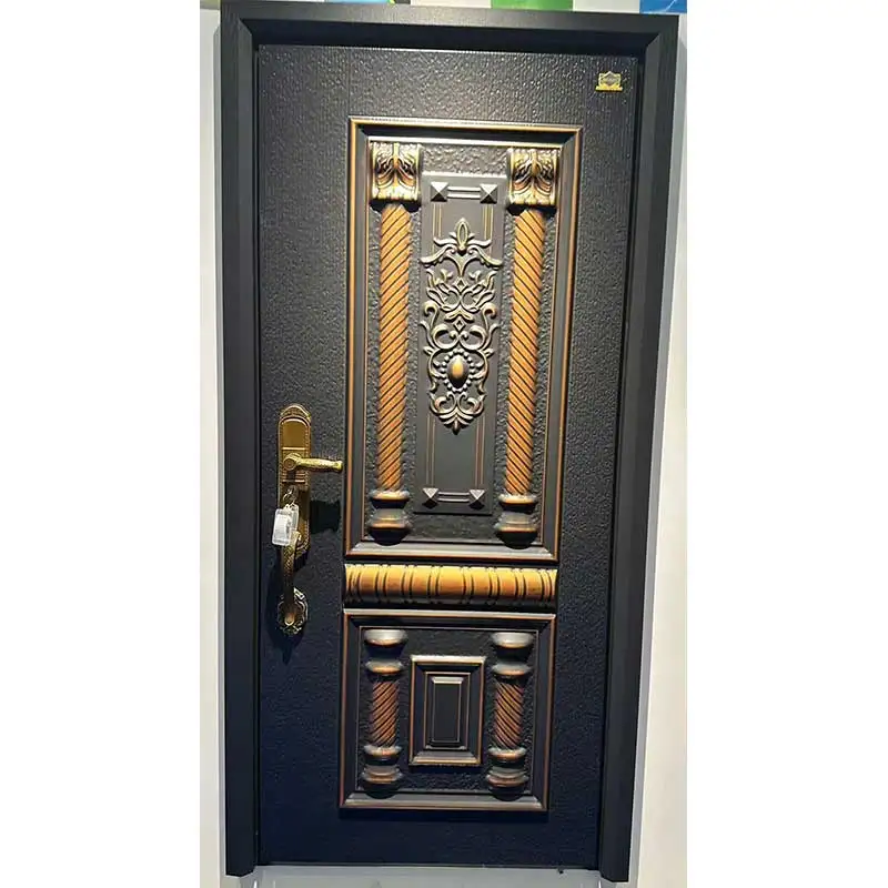 HOMELY  Modern hot-selling fluorocarbon paint door modern design anti-theft security door security doors exterior steel
