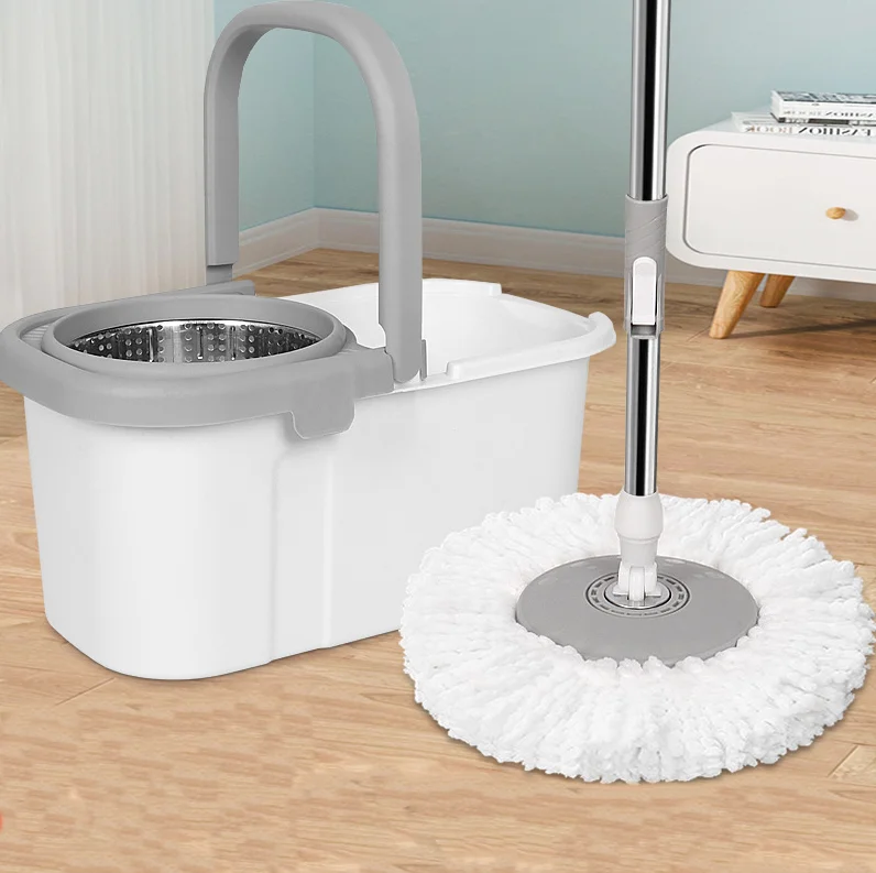 Top Sale Magic 360 Spin Cleaning Mop Set round Rotating Floor Mop with Handle Includes Dirty Water Depart Bucket