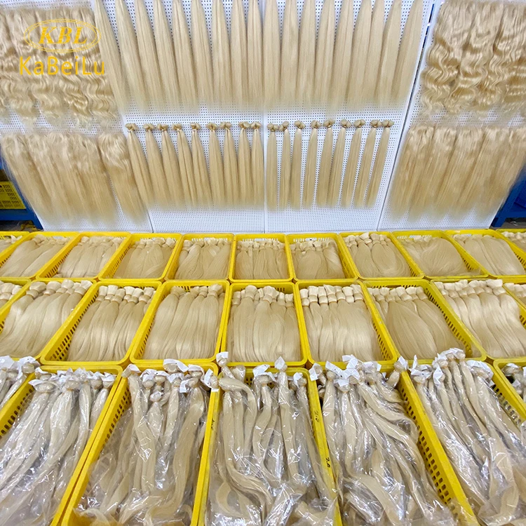 Высококачественные необработанные волосы KBL 10a 12a Remy из необработанной норки с выравненной кутикулой оптовая продажа Поставщик натуральных 100% человеческих волнистых волос