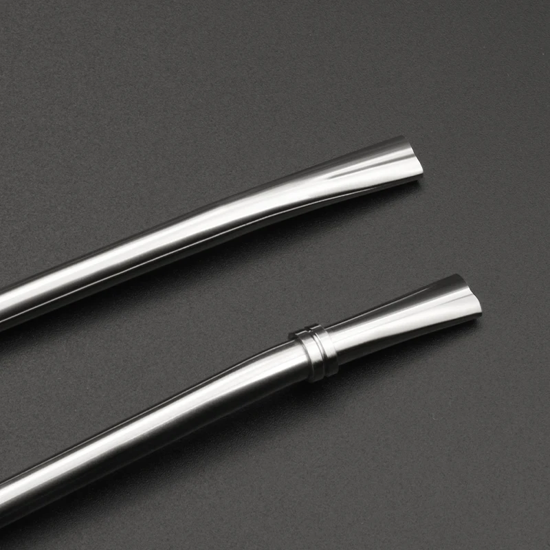 Custom Bar Beverage Accessories Reusable Stainless Steel Straw Spoon Yerba Mate Tea Bombilla Straw Mixing Drink Straw Coffee Spo