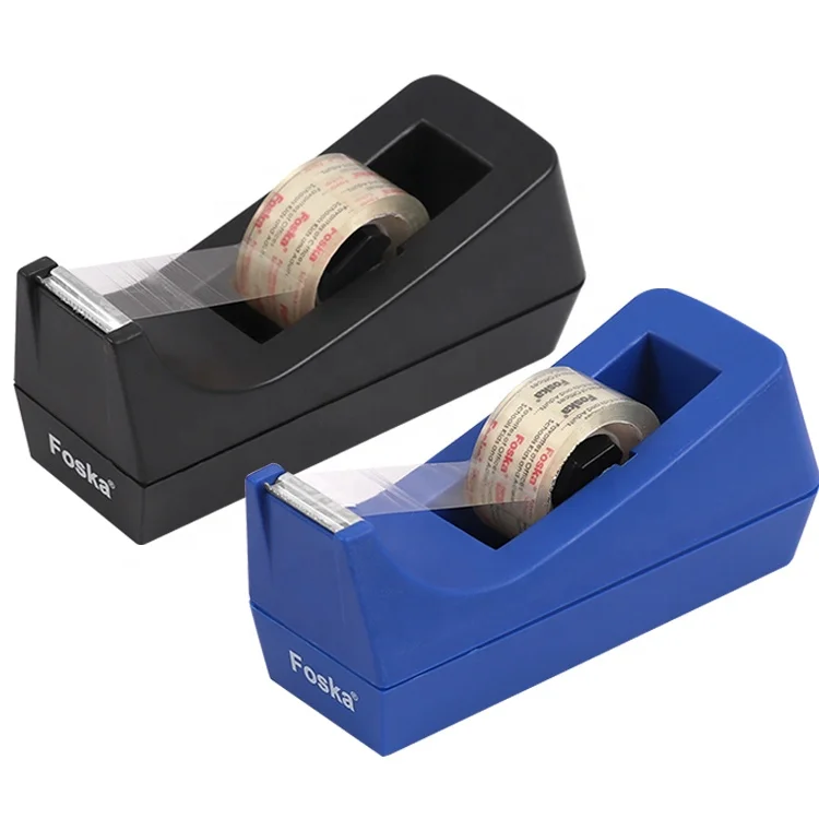 Foska, оптовая продажа, простота в эксплуатации, 1 дюйм, режущая пластмассовая Упаковочная лента с диспенсером в классическом стиле