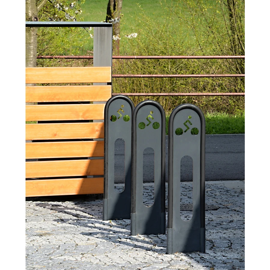 Hotel Silver Steel Bike Garage Stand Front Bicycle Rack For Bike Parking