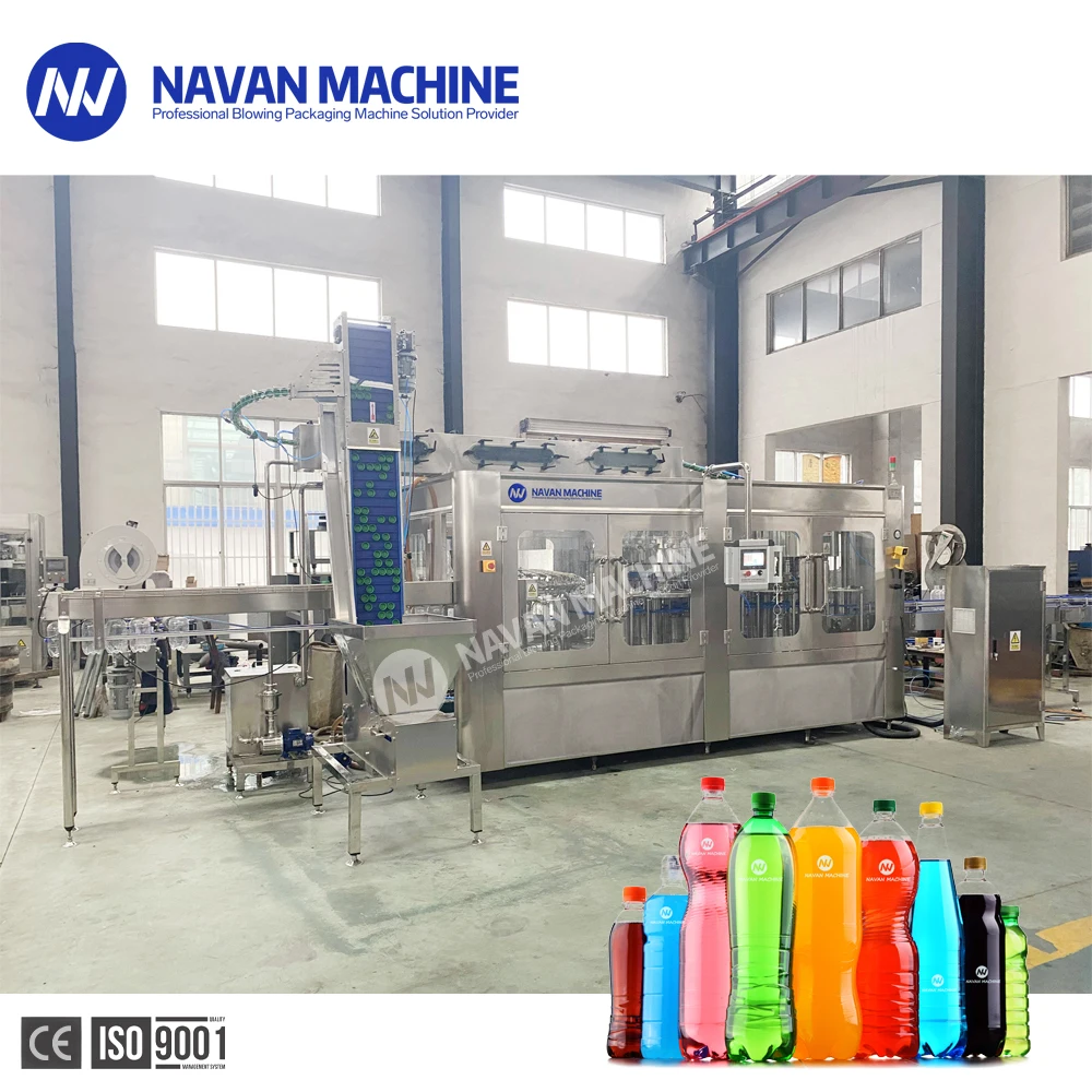 Navan Machine Complete Carbonated Water Soda Sparkling Soft Drink Bottle Beverage Filling Line