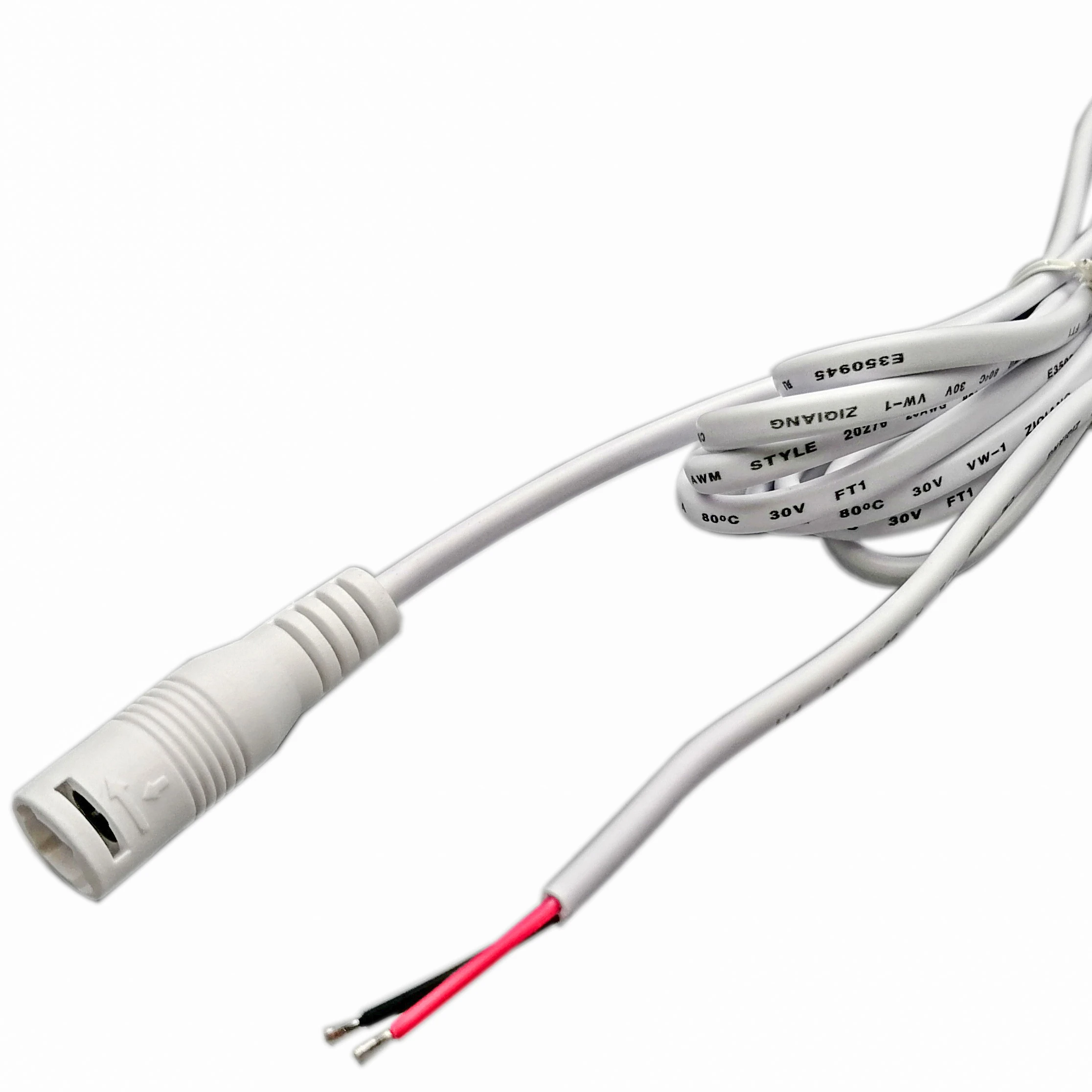 
LUXX DC Jack Connecting Cable female plug + open ends with ferrules for led lighting 
