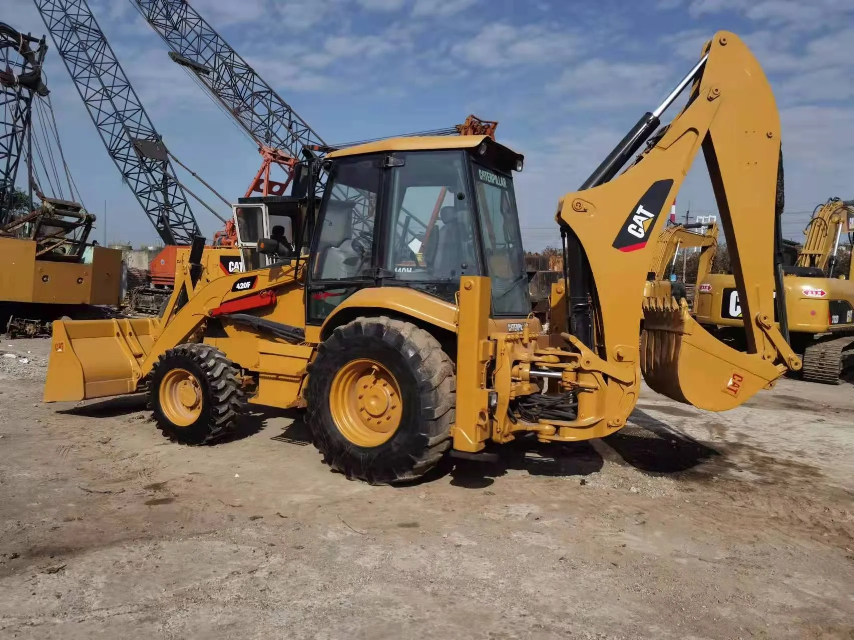 High quality Import used CAT Backhoe loader CAT420f CAT430F CAT416E CAT432D CAT428D  in shanghai