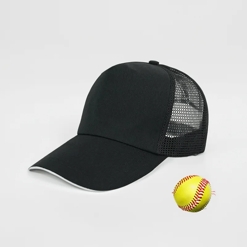 Promotional Hats & Cap100% Polyester Foam Mesh Sports Caps for Man Baseball Cap With Custom logo Blank Trucker Hat
