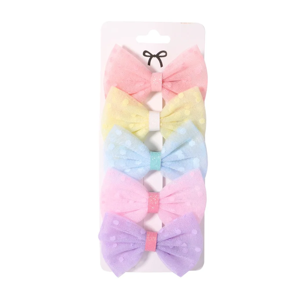 IFOND  Baby Girl Hair Bow Clips Accessories Boutiques Hair Barrettes Bows for Children