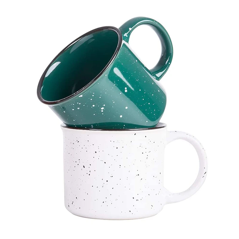 Top Quality Enamel Cups Manufacturer Printed Bulk Custom Enamel Camping Coffee Mug