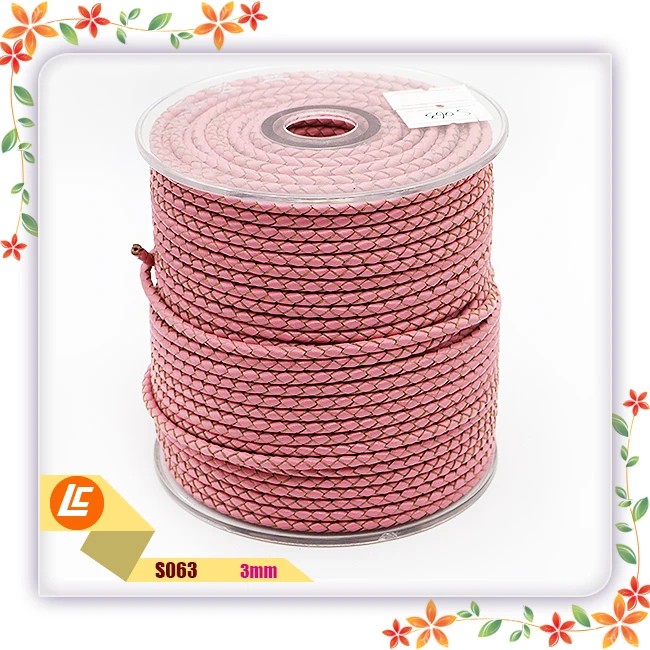 
Custom Micro-Fiber Flat Leather Lace Beading Yellow Leather String 