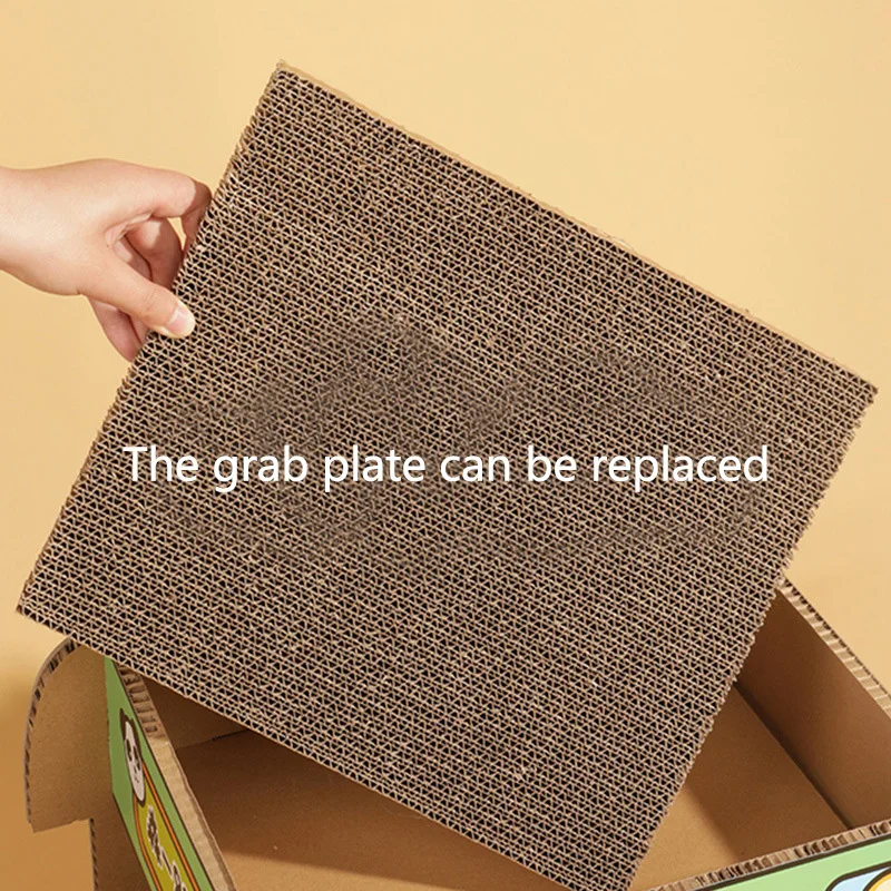 Animal Bus Double Deck Cat Scratcher Cardboard Large Pet Toy Supplies For Cat catch Bed House