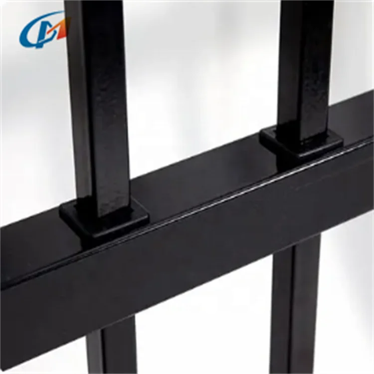 Waterproof Backyard Picket Spear Top Security Steel Fence Panels Ornamental Metal Wrought Iron Fence