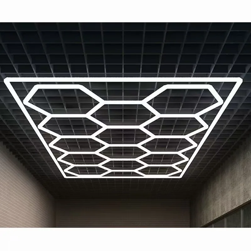 2022 Manufacturer waterproof car wash LED Hexagonal Light garage light led garage ceiling light
