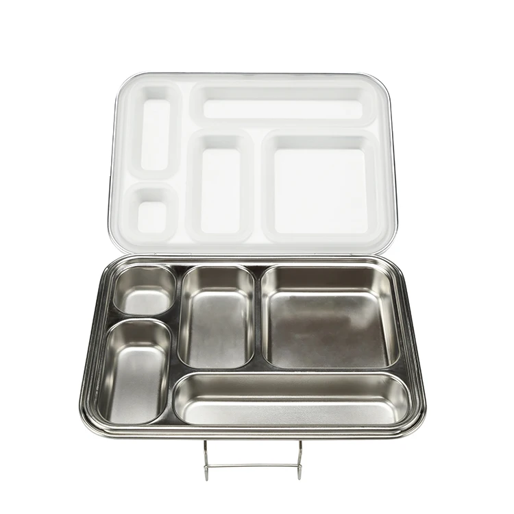 Aohea Eco-friendly Nylon buckle Stainless Steel Leaking Silicone storage boxes & bins Food Container Bento Kids lunchbox