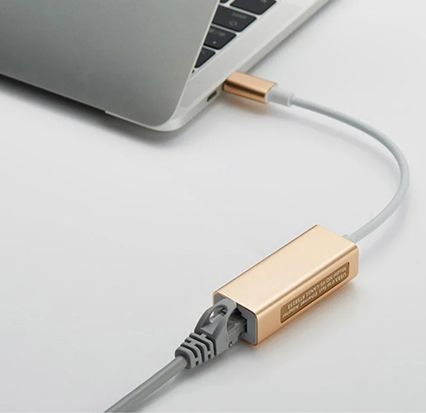 USB 3.1 Type C To RJ45 Gigabit Network Hub Converter USB To RJ45 Lan Ethernet Adapter Cable 1000Mbps