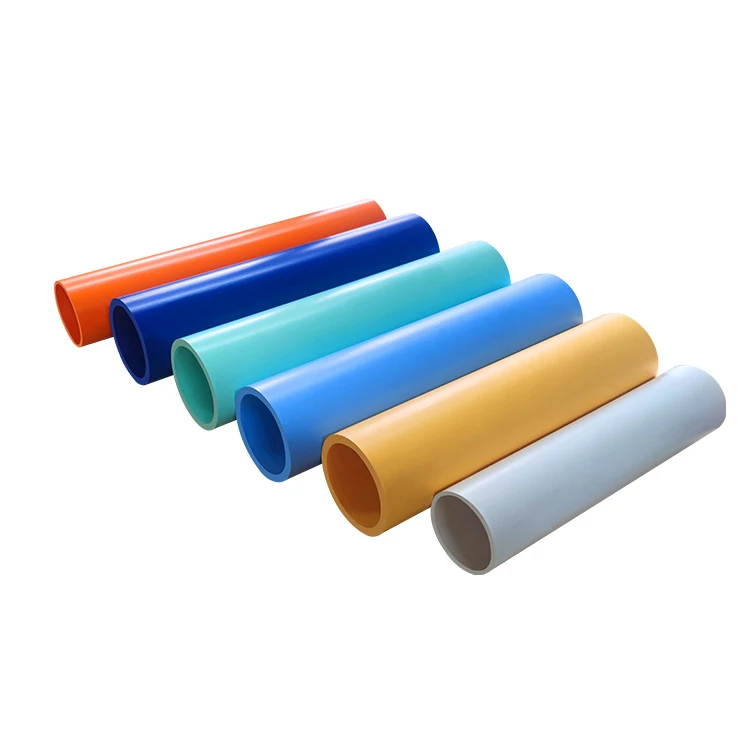 factory customized pvc black tubing furniture round pipe plastic tube extrusion colorful pvc tube