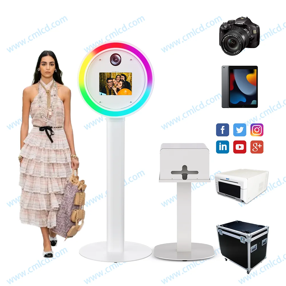 Panic Buying wholesale Party Supplies DSLR photobooth Shell Stand Kiosk Compatible with Camera and Smartphones photobooth