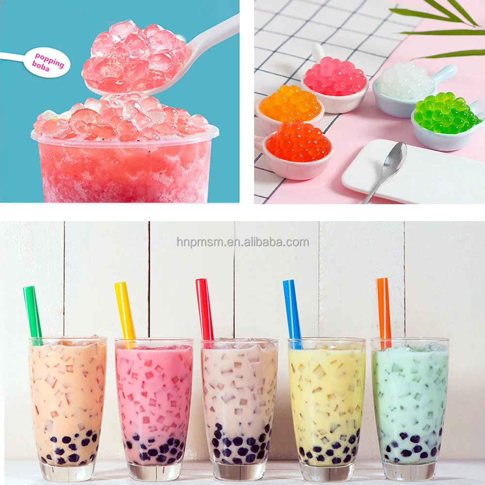 Agar Boba Machine with Honey Lemon, Lychee Flavor, Matcha Pearl Production Line and Jelly Ball Processing Machine