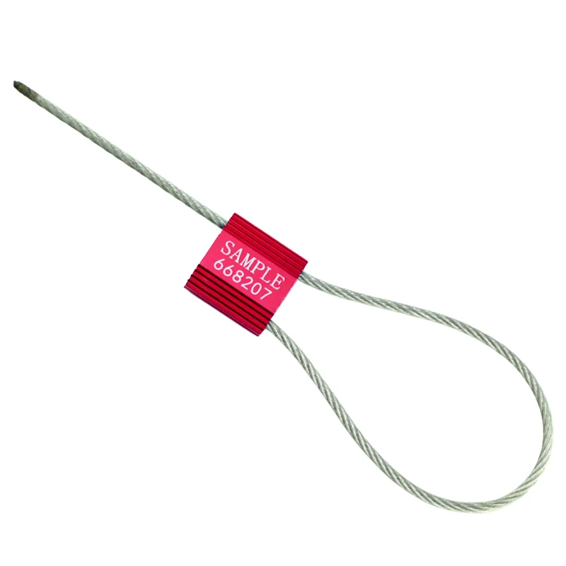 Steel Wire Cable Lock Metal Security Seal Aluminum alloy Cable seal 2.0mm