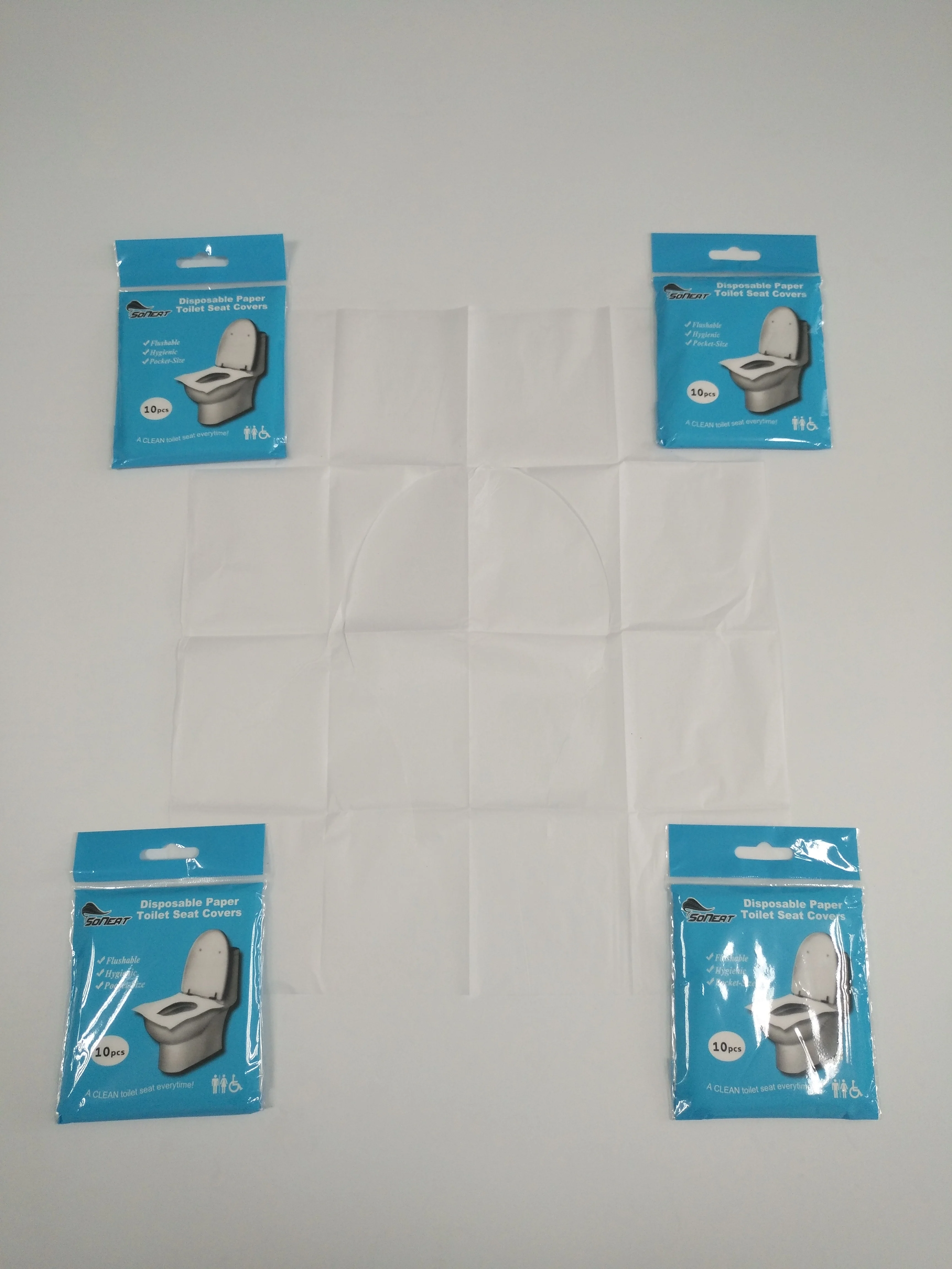 Portable Travel Pack Flushable WC Disposable Toilet Seat Paper Covers