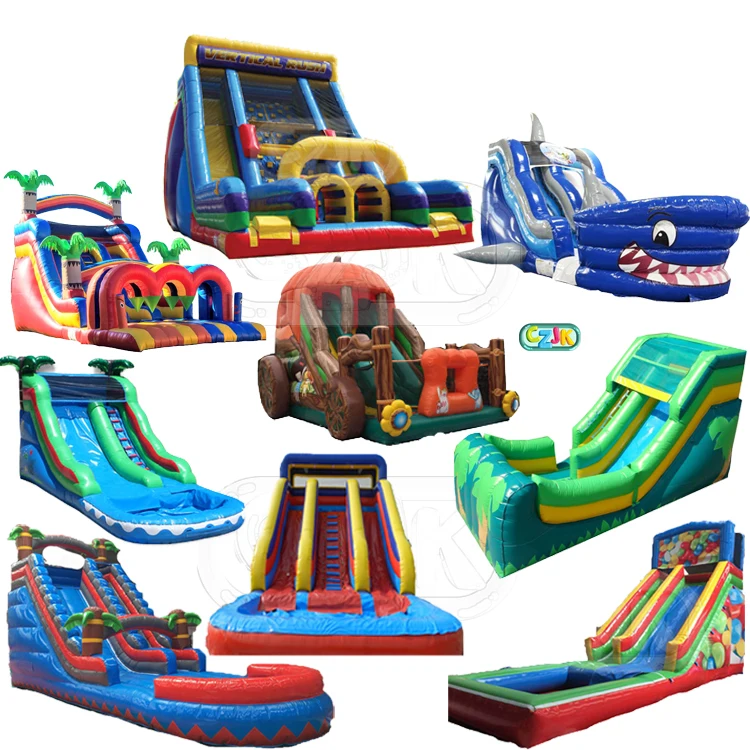 hot sale commercial popular party rental inflatable 5 meter water slide for sale