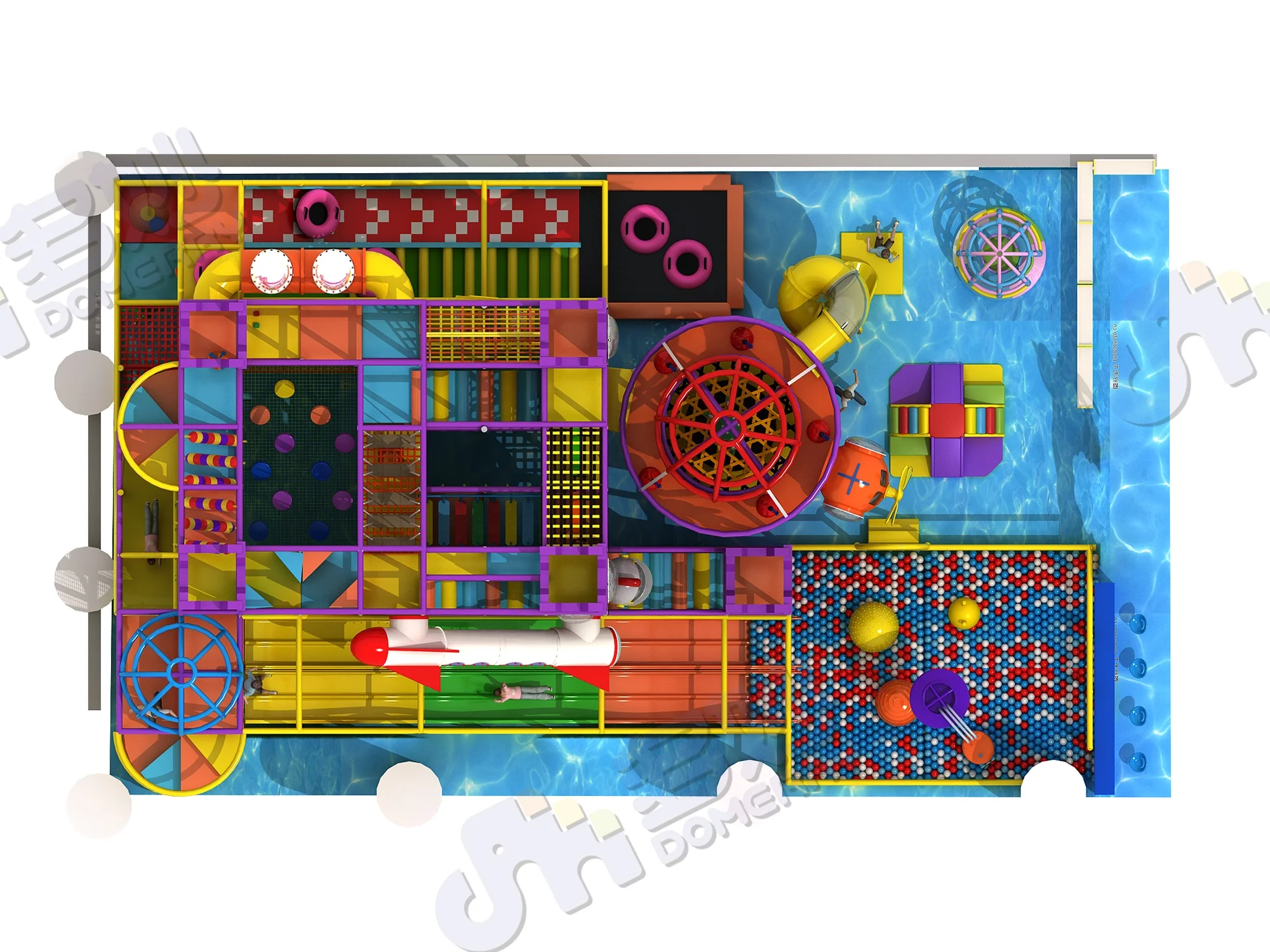 new children games balls pool commercial kids slide activity play set equipment indoor playground