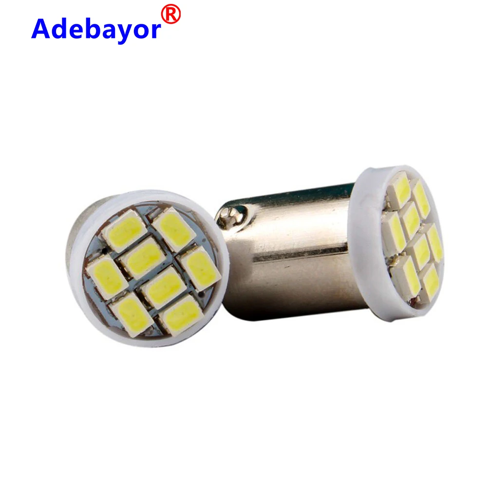 High Quality T4W BA9S 8 SMD 1206 LED Interior Light 3020 8smd Wedge Auto Reading Dome Lamps Car Marker Light 12V