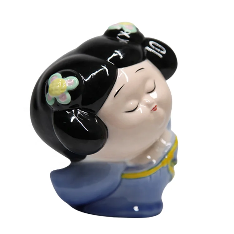 Prezzie QIFU QIYUAN QIYUN TIANTAN DIY toy craft Tang Dynasty ladies ceramic porcelain statue ornaments for business
