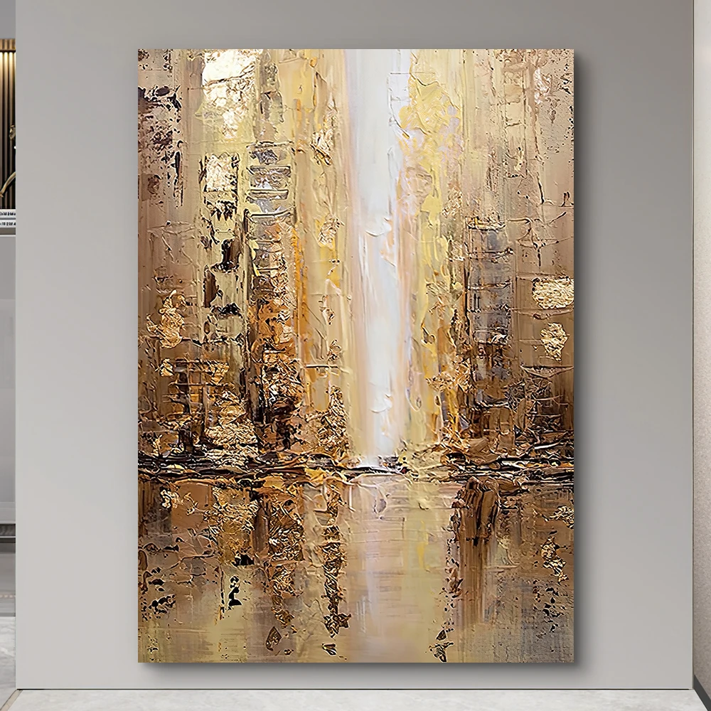 2023 New Bedroom living room decoration purple blue butterfly romantic hand drawn oil painting