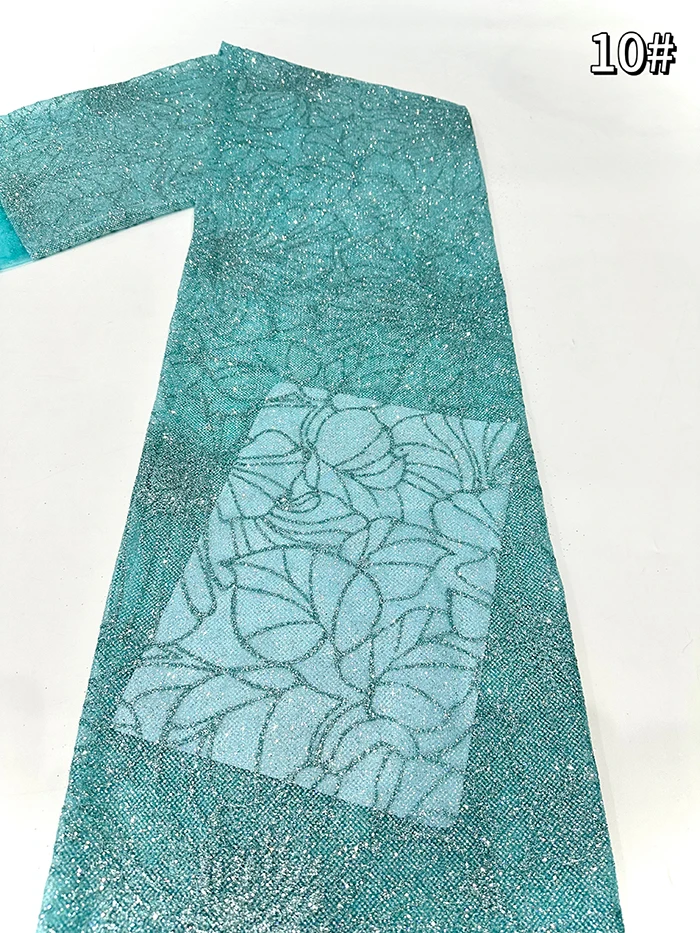 China factory hot sale african french glitter tulle luxury lace trim mesh fabric wholesale for wedding evening dress fabric lace