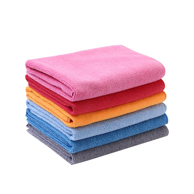 40X40 80 Polyester 20 Polyamide Clean Microfiber Cleaning Cloth Kitchen Car Wash Microfiber Towel For Washing Car
