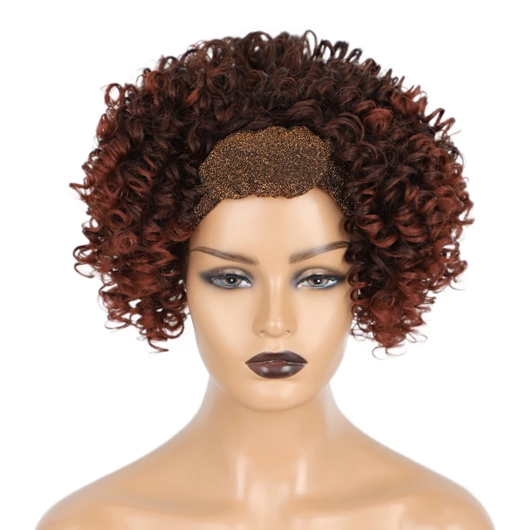 Vigorous Afro Kinky 4c Custom For Women 2020 Open Weft Silicon Hair Accessories Wholesale Unice Headband Wig Curly