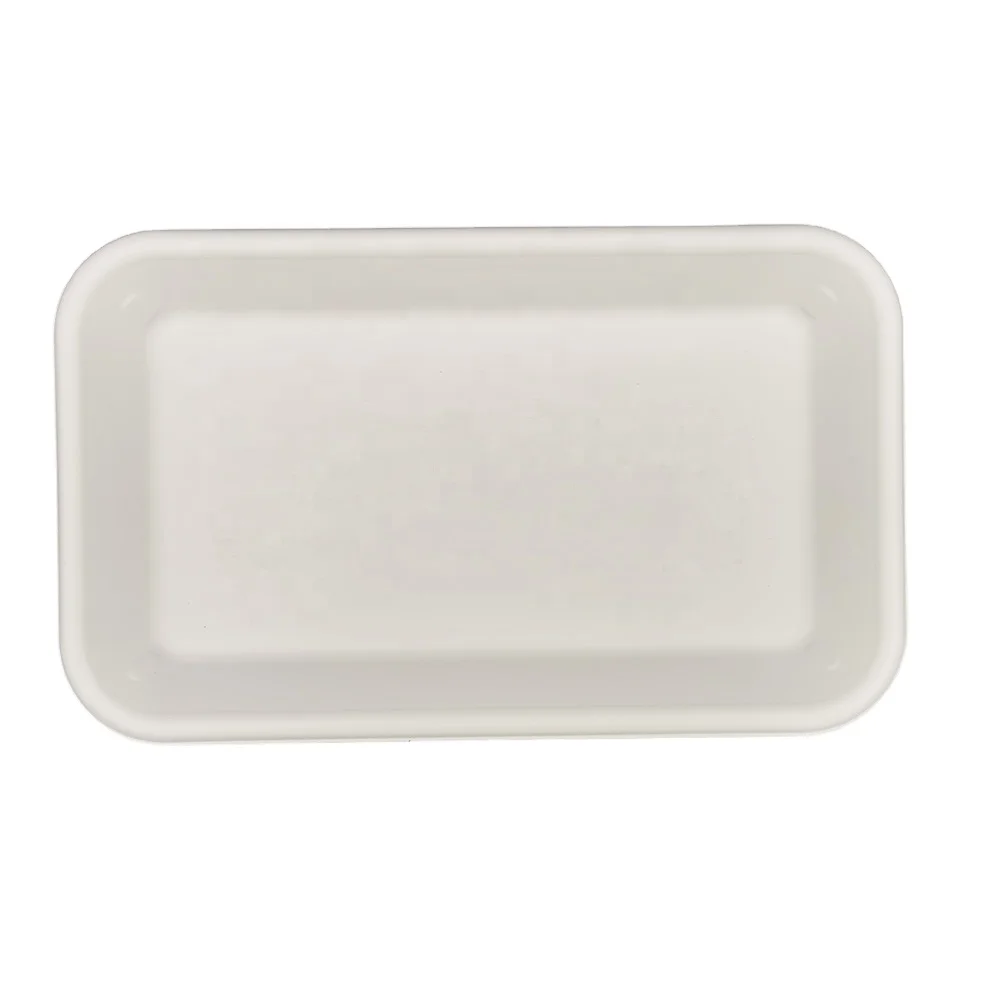 Eco-friendly Corn starch Food Package Sealable Rectangular Disposable Biodegradable Fresh Food Meat tray