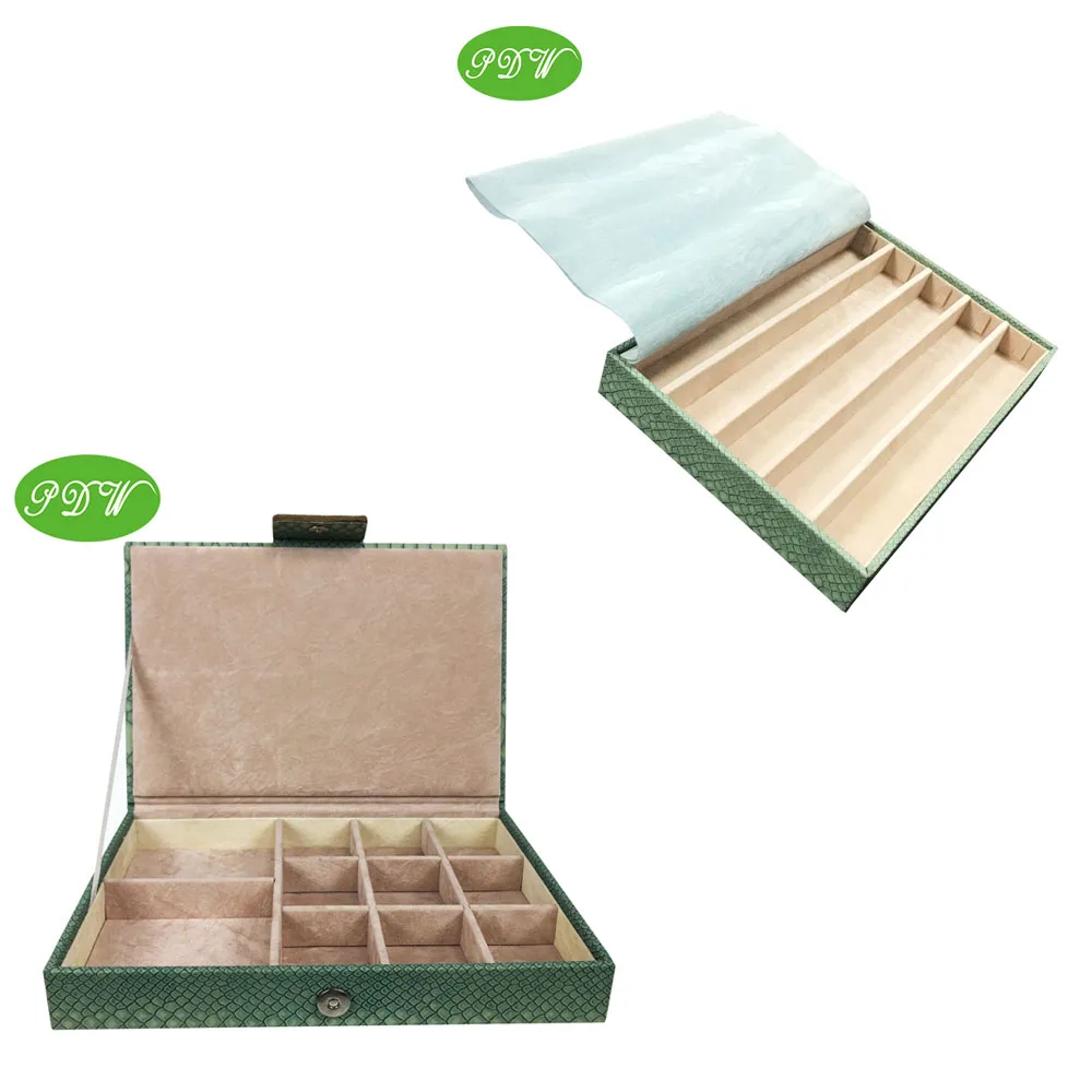 
A set travel pu leather jewelry storage gift box for bracelet ,chain ,necklace and ring 