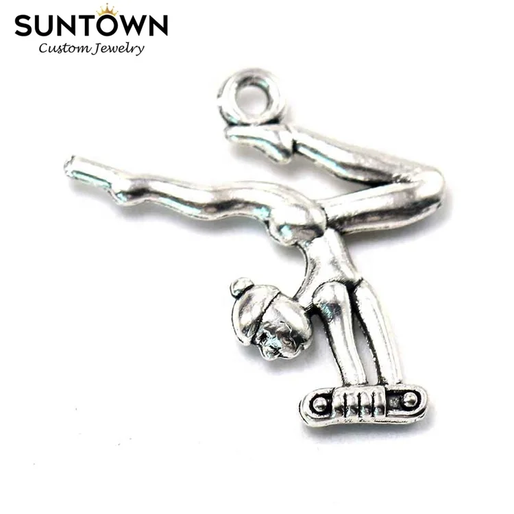 Suntown Fashion Accessory Athlete Man Sport Pendant Yoga Pendant Gymnast Pendant Charms Alloy Charms Wholesale Jewelry Findings