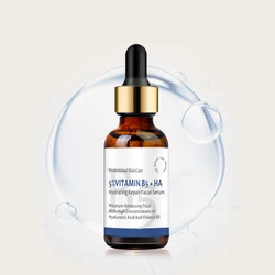Wholesale Private Label OEM serum Moisturizing Anti-aging Repairing Anti-wrinkle korean cosmetics 5%vitamin b5 hyaluronic acid