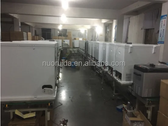 12V DC solar deep chest freezer with battery powered freezer solar refrigerator with solar panel