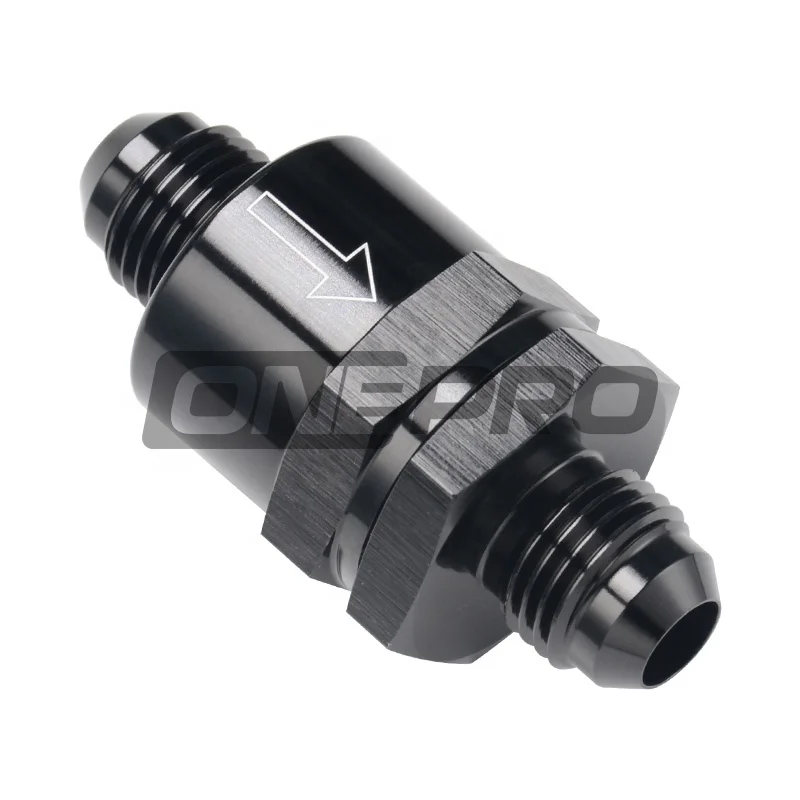 High Performance Aluminum Alloy Fuel Oil Inline 6AN 8AN 10AN 8 AN Non Return One Way Check Valve