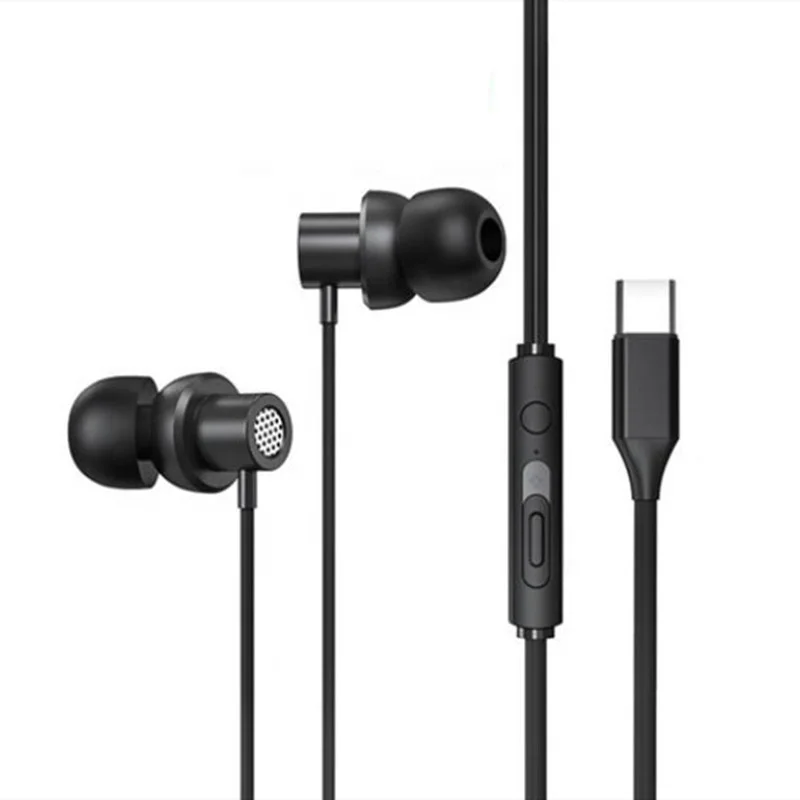 Original Lenovo TW13 Waterproof Noise Canceling Built-in Mic Double Stereo Bass Type C Sports In Ear Wired Earphone