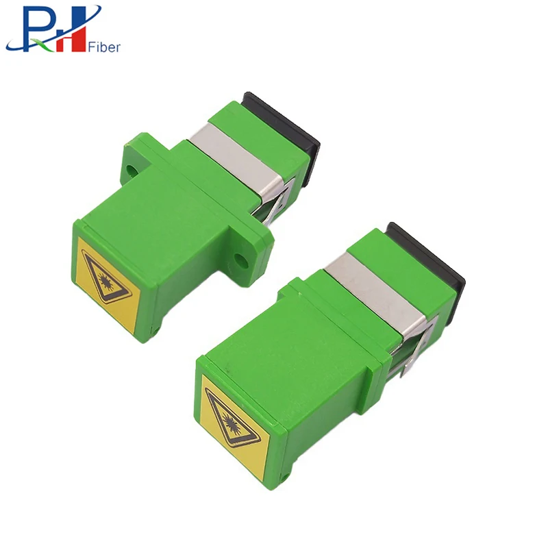 
Anti-laser Flip Cover Earless Fiber Fast Connector Single Mode Simplex Fiber Flange Coupler SC/APC Fiber Adapter 