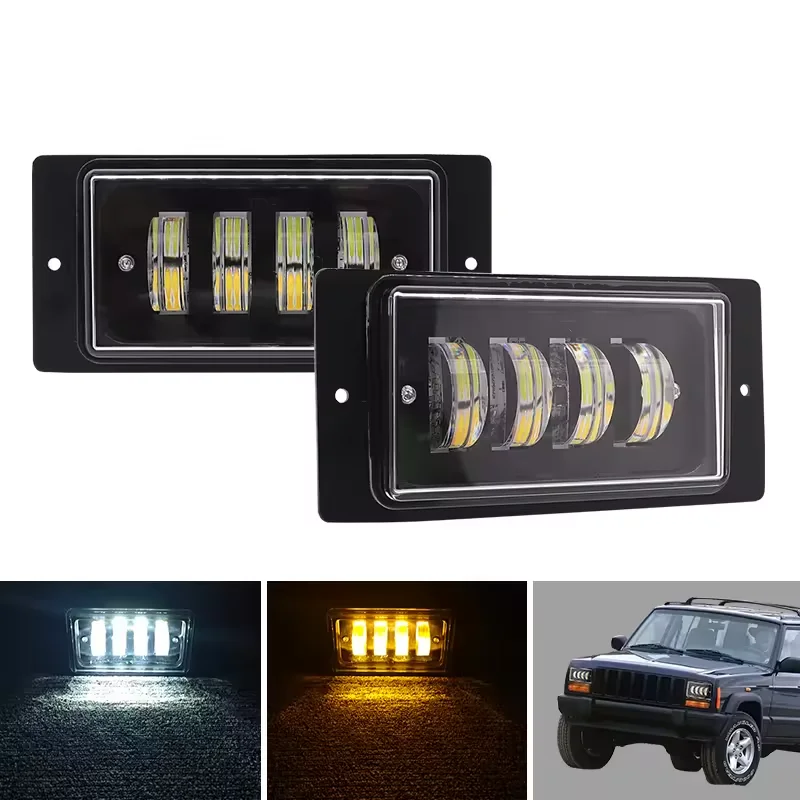 lada led fog lamps lens spotlight white yellow work lamp fog driving lamp 40w Auxiliary Light light bars offroad lights 4x4