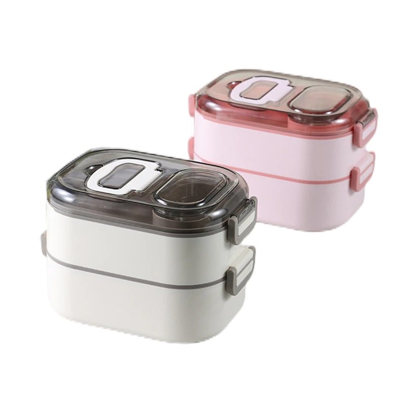 Portable Dishwasher Safe Stackable Stainless Steel Leakproof Bento Box Containers Kids and Adults Lunch Boxes