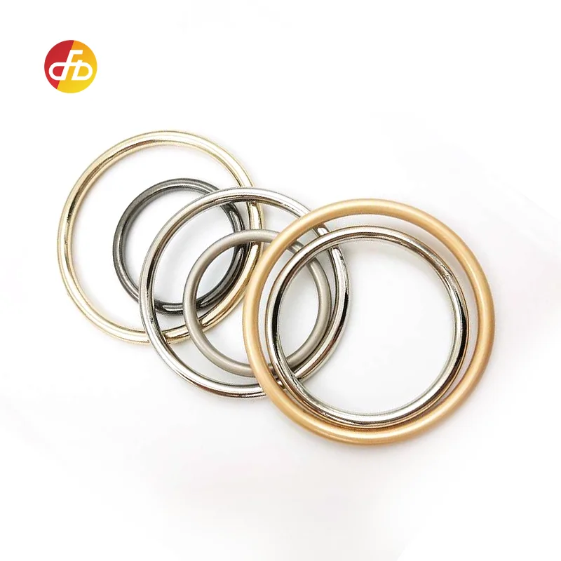 Custom make your own design bag making accessories metal zinc alloy O ring for Handbag