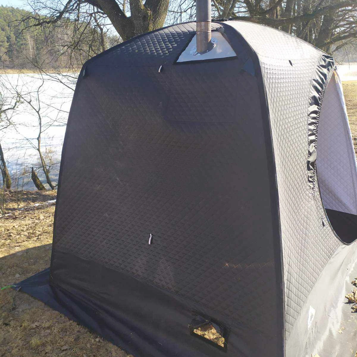 Manufacturer High Quality Supplier Camping Outdoor sauna tent with Stove Jack Hole