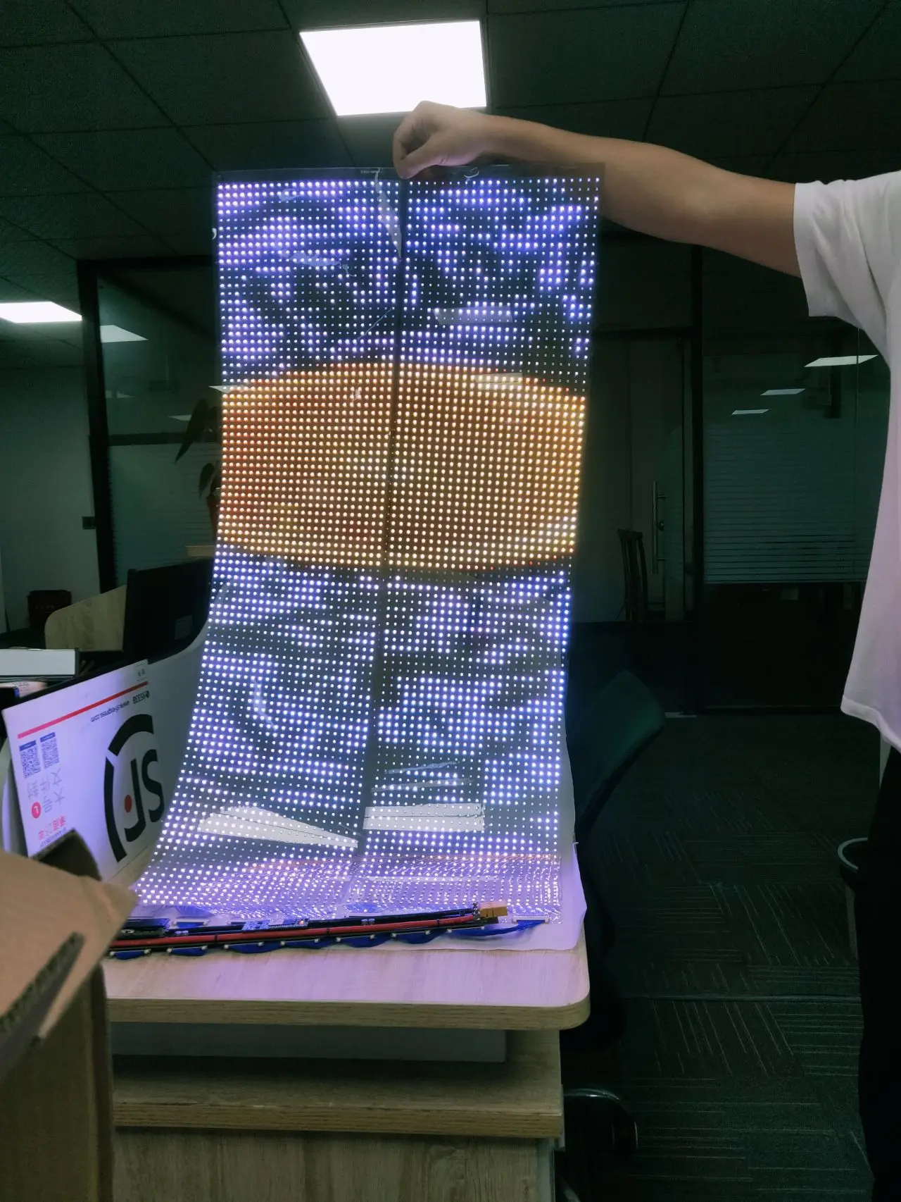 Adhesive Transparent6 Film 2023 Transparent Film Transparent Led Screen For Retail Stores