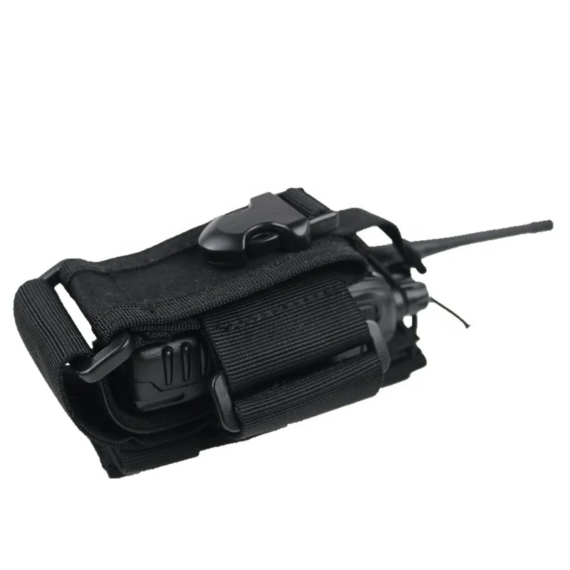 Tactical Radio Holder Interphone Pouch MOLLE Radio Holaster Heavy Duty Bag