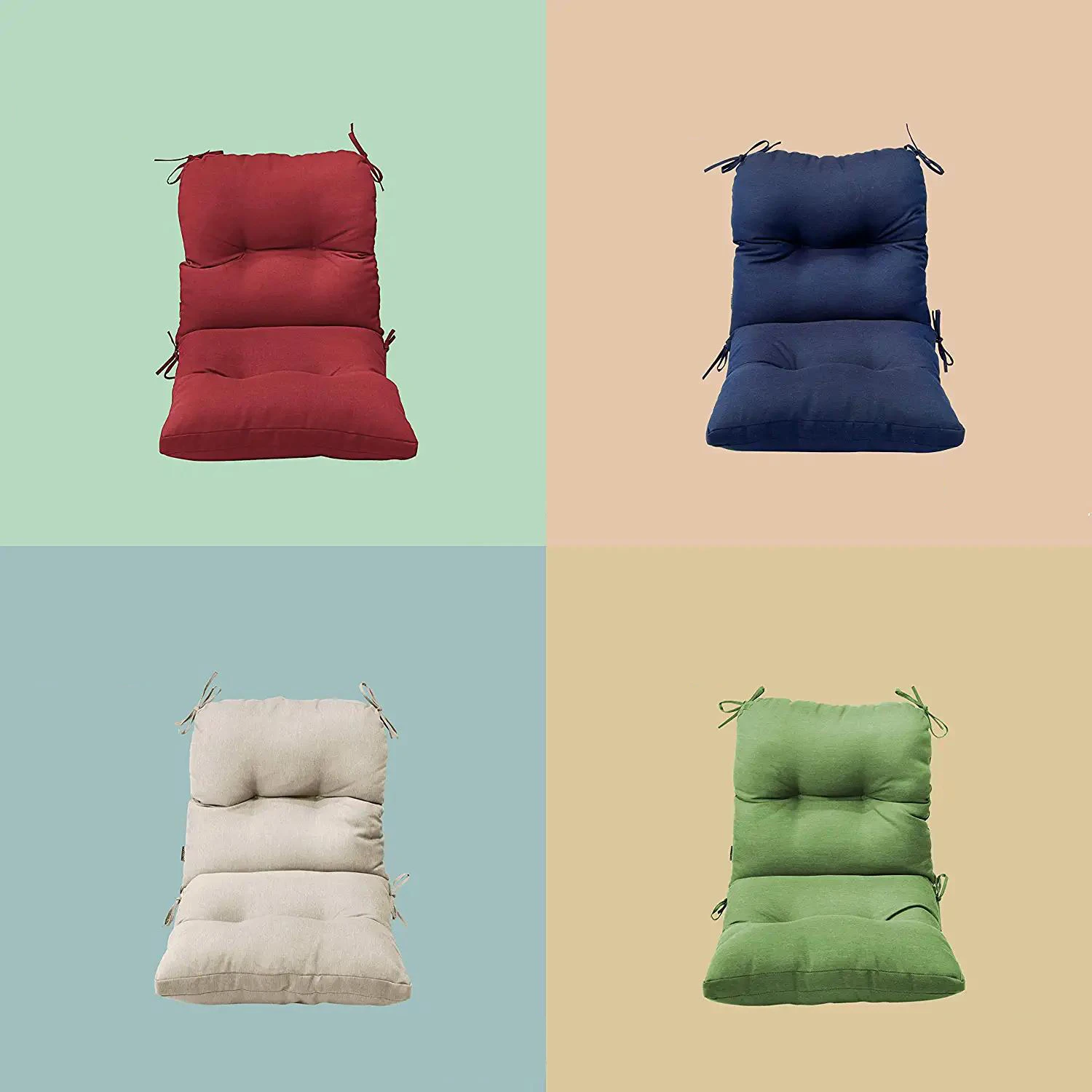 Wholesale Customize Garden Waterproof Seat Cushion Outdoor Sofa Chair Cushion